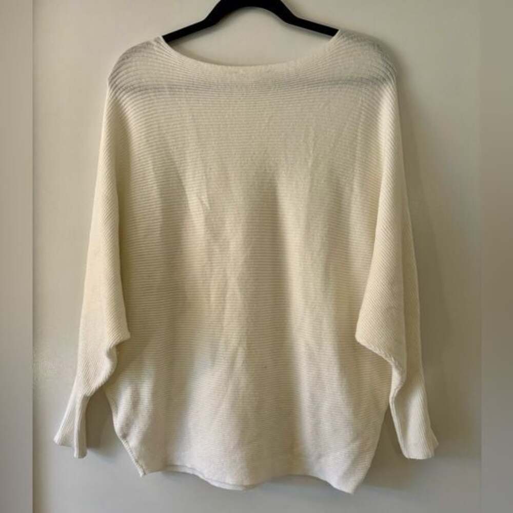 Philosophy Pullover Sweater w/dolman-sleeve in Ivory Women’s Size Meduim. - Picture 3 of 6